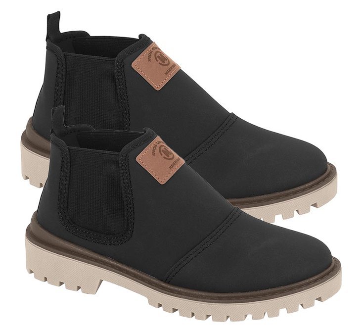 Bota Cano Curto Molekinho 2817115 Infantil Masculino Preto 3