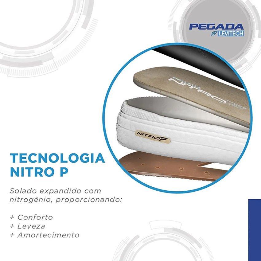 Sapatênis Branco Pegada 112003 Masculino Branco 4