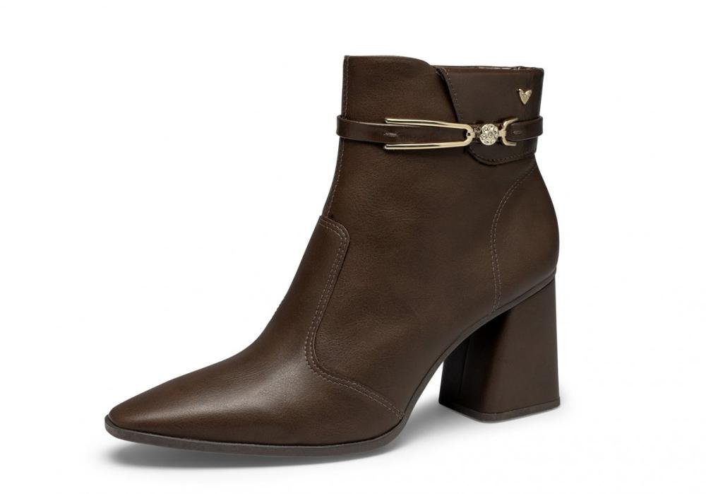 Bota Cano Médio Salto Alto Mississipi Me574 Feminino Marrom 2