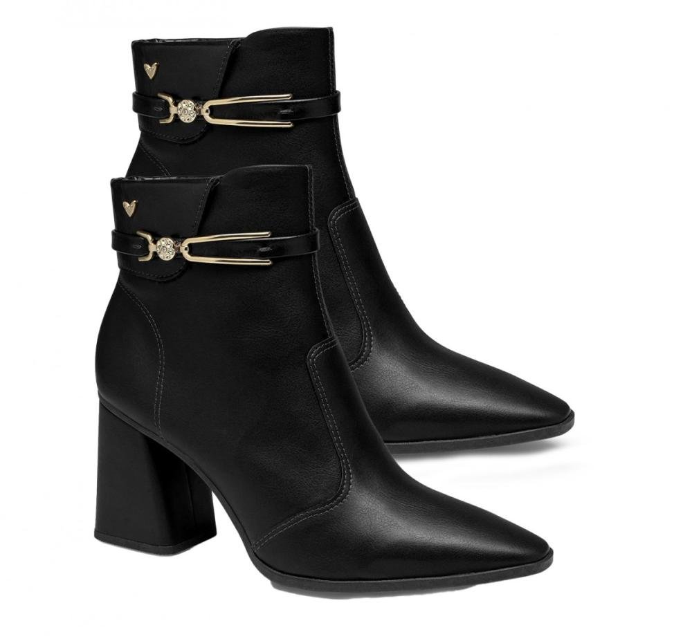 Bota Cano Médio Salto Alto Mississipi Me574 Feminino Preto 3