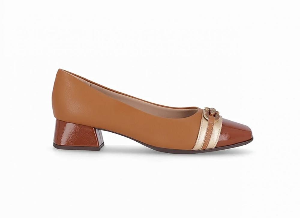 Sapato Scarpin Salto Grosso Piccadilly 160099 Feminino
