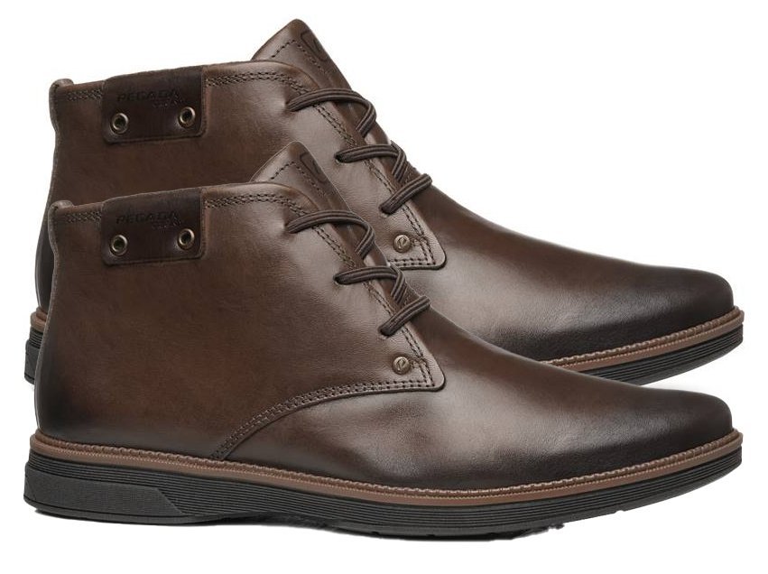 Bota Coturno De Couro Pegada 126751 Masculino Marrom 3