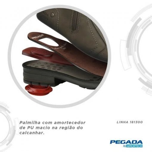 Bota Coturno De Couro Pegada 180750 Masculino Marrom 4