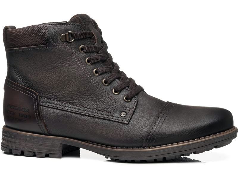 Bota Coturno De Couro Pegada 180750 Masculino Marrom 1
