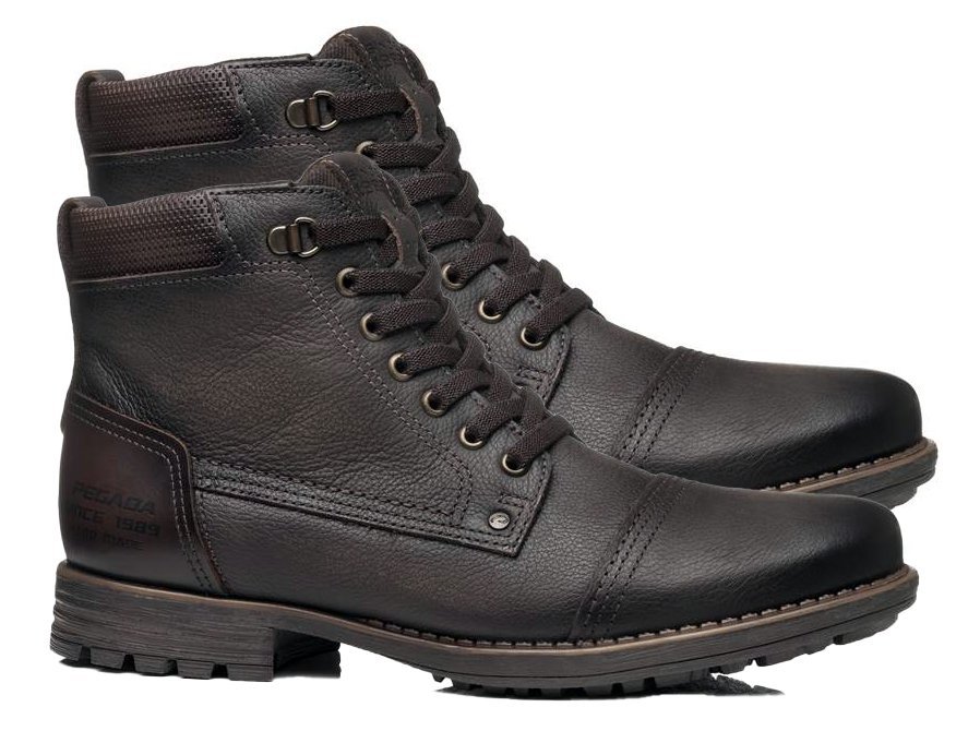 Bota Coturno De Couro Pegada 180750 Masculino Marrom 3