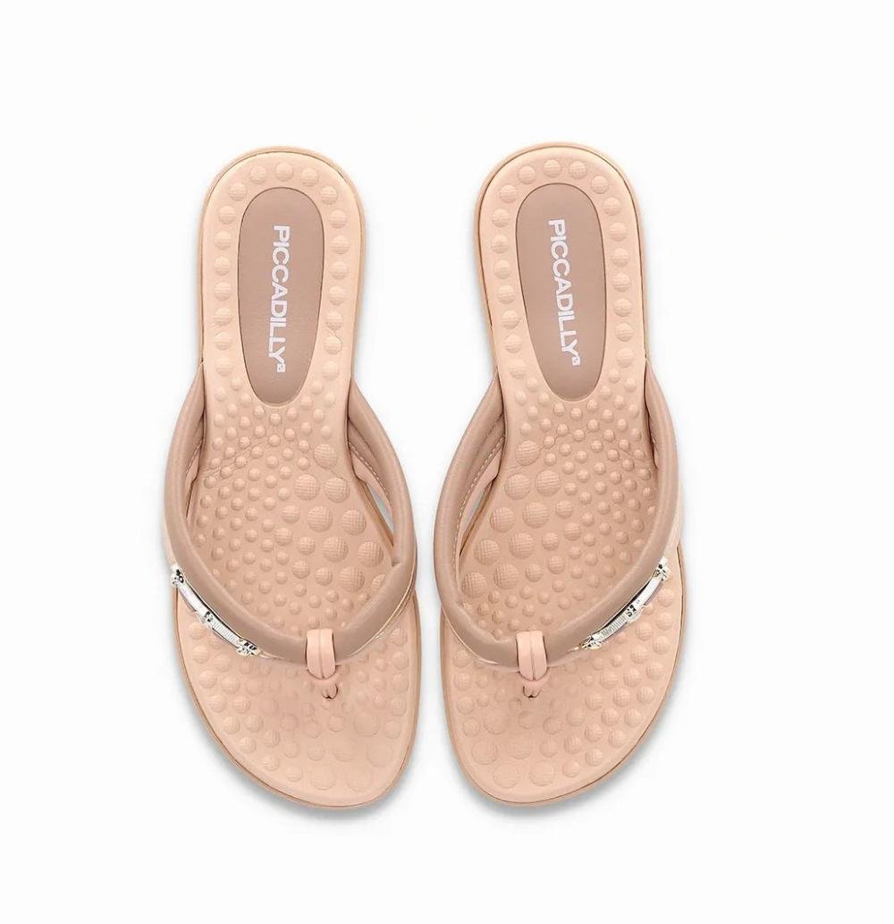 Chinelo Tamanco Piccadilly 500391 Feminino Bege 3
