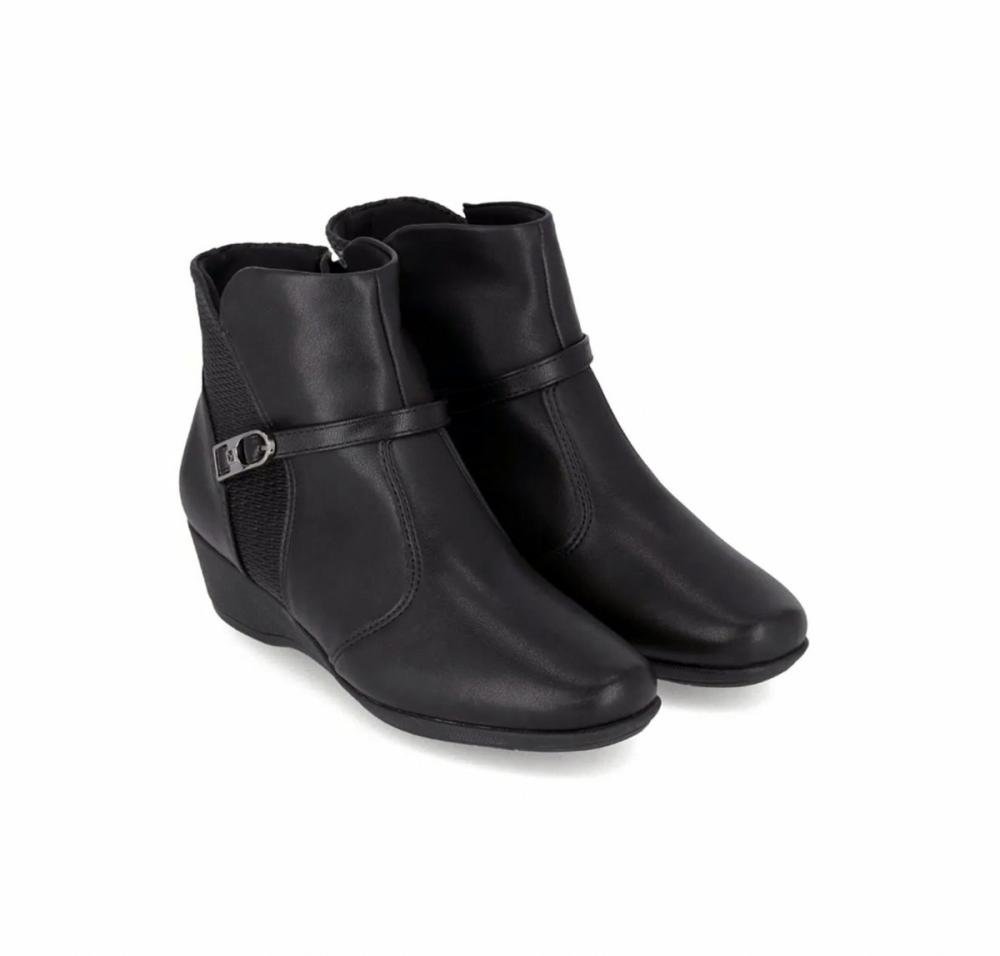 Bota Cano Curto Anabela Piccadilly 1432302 Feminino Preto 2