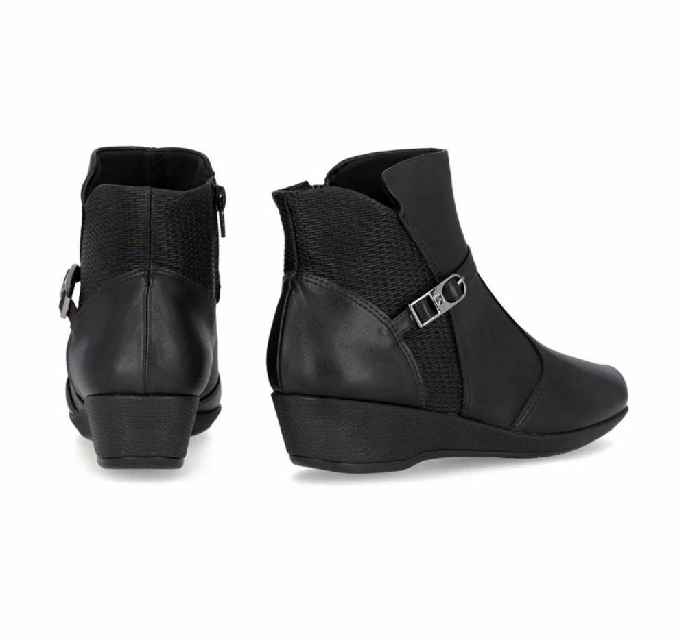 Bota Cano Curto Anabela Piccadilly 1432302 Feminino Preto 3