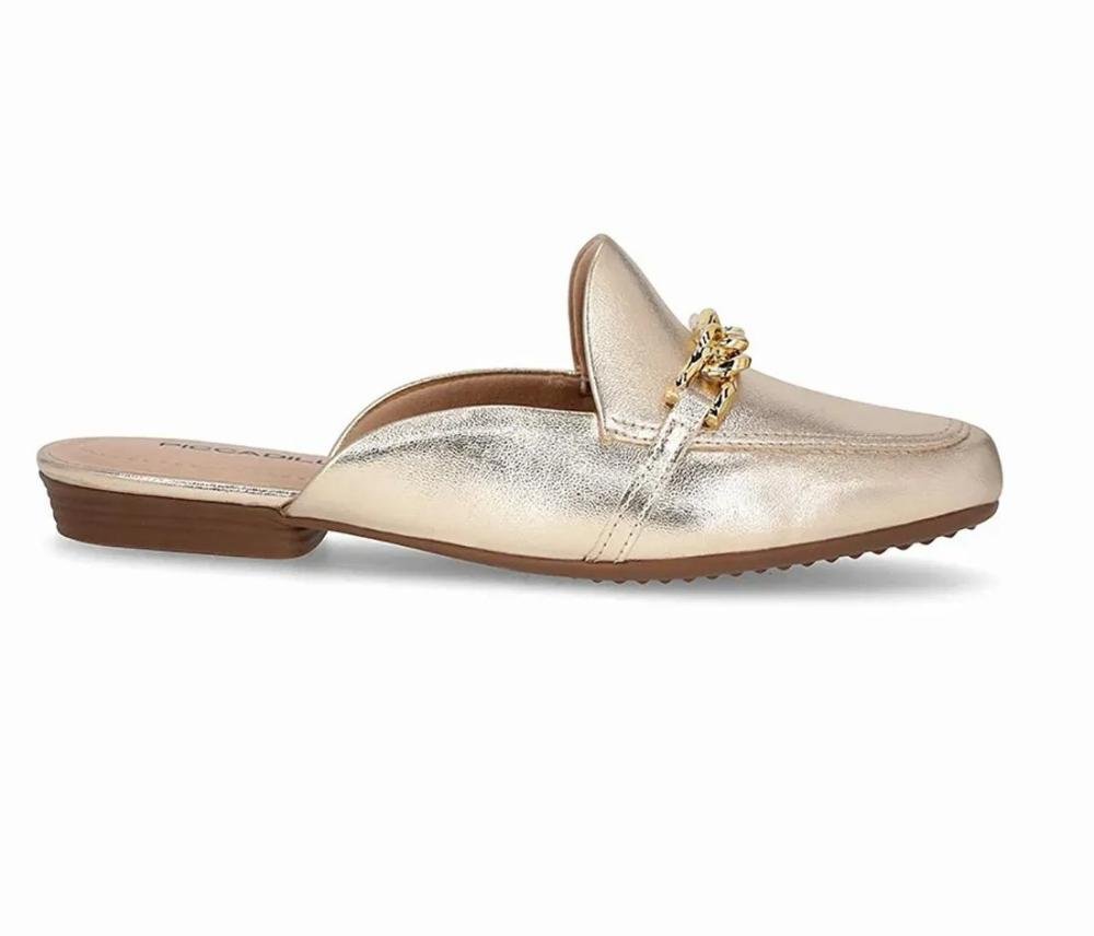 Mule Metalizado Piccadilly 2502521 Feminino