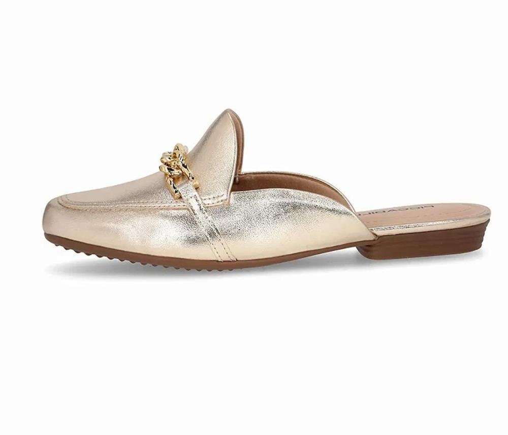 Mule Metalizado Piccadilly 2502521 Feminino Ouro 3