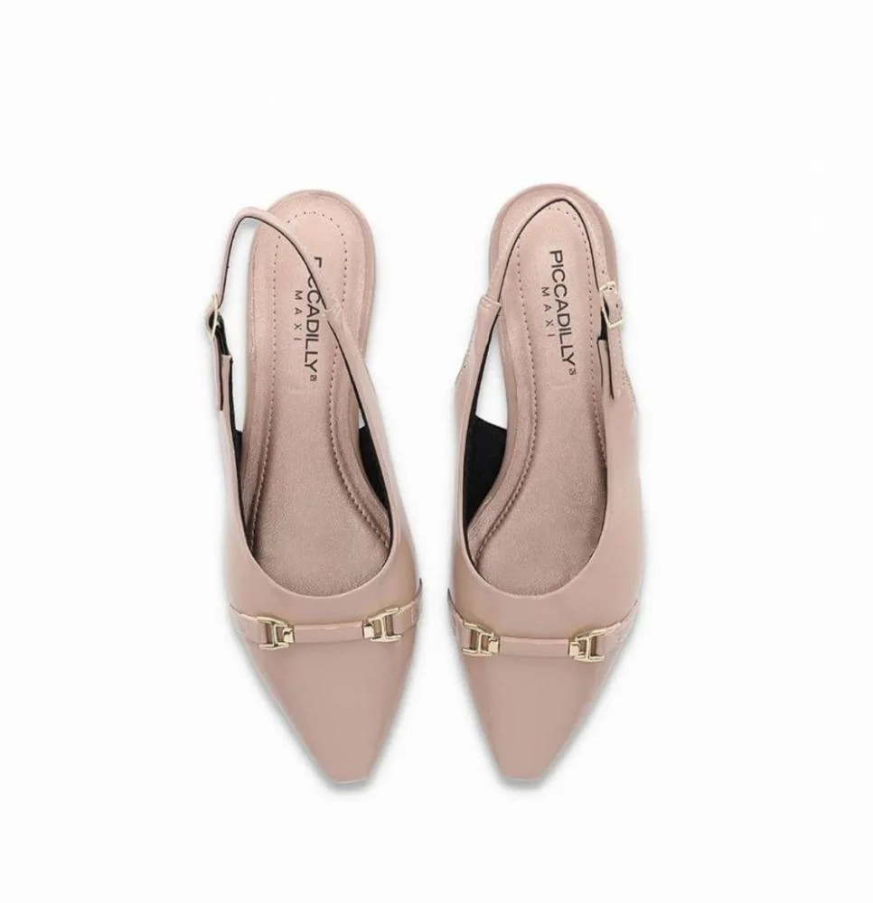 Sapato Slingback Maxi Piccadilly  2790402 Feminino Bege 3