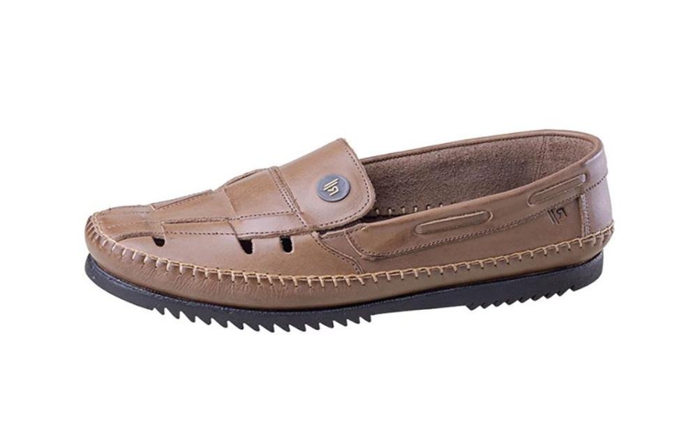 Mocassim Vazado Em Couro Rafarillo 405 Masculino Marrom 2