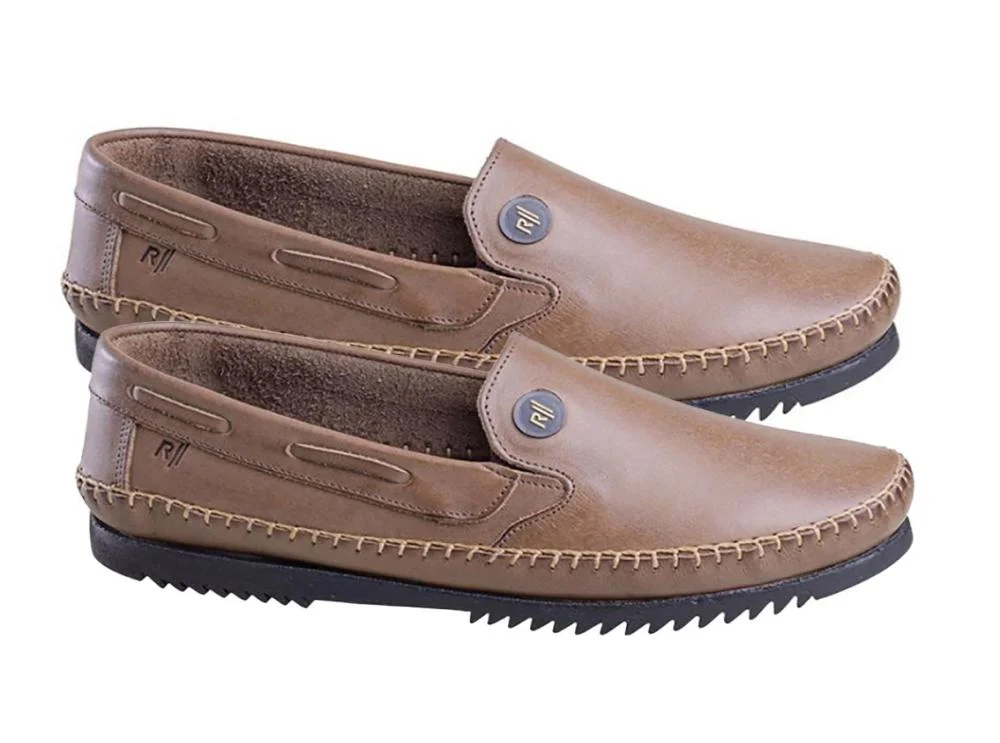 Mocassim Em Couro Rafarillo 300 Masculino Marrom 3