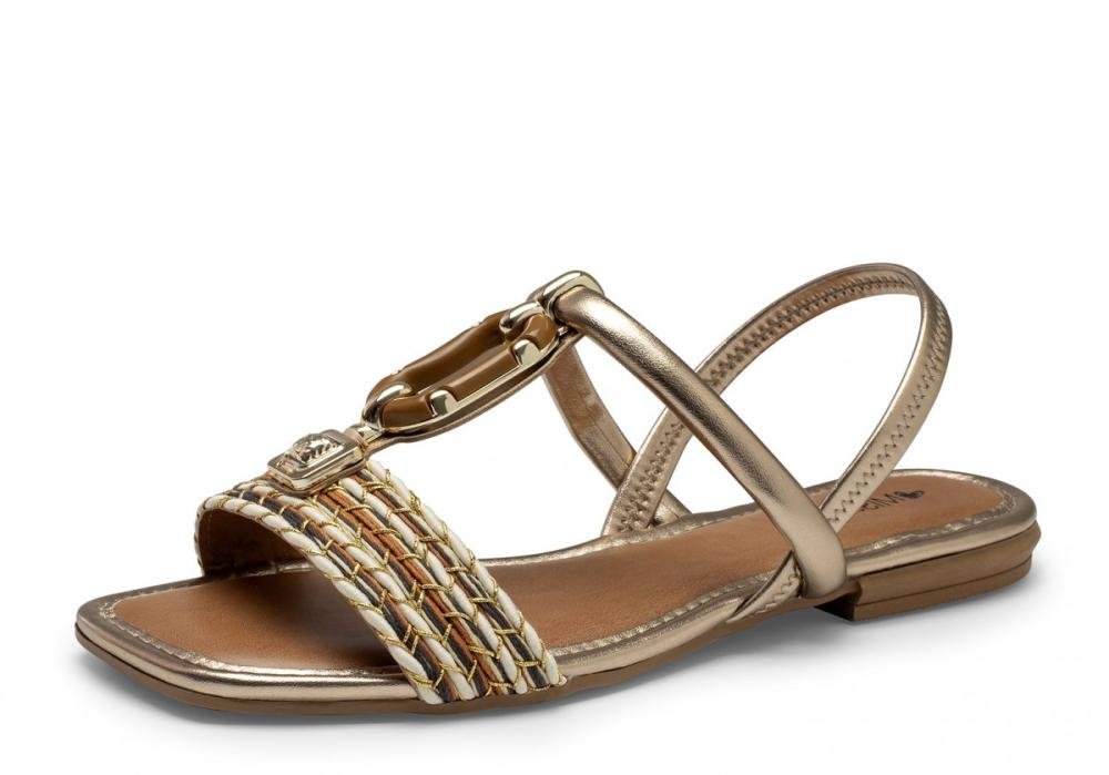 Sandália Rasteira Mississipi MF302 Feminino Dourado 2