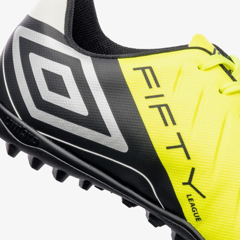 Chuteira Umbro Society Fifty VI Masculino Amarelo Fluor/Preto 6