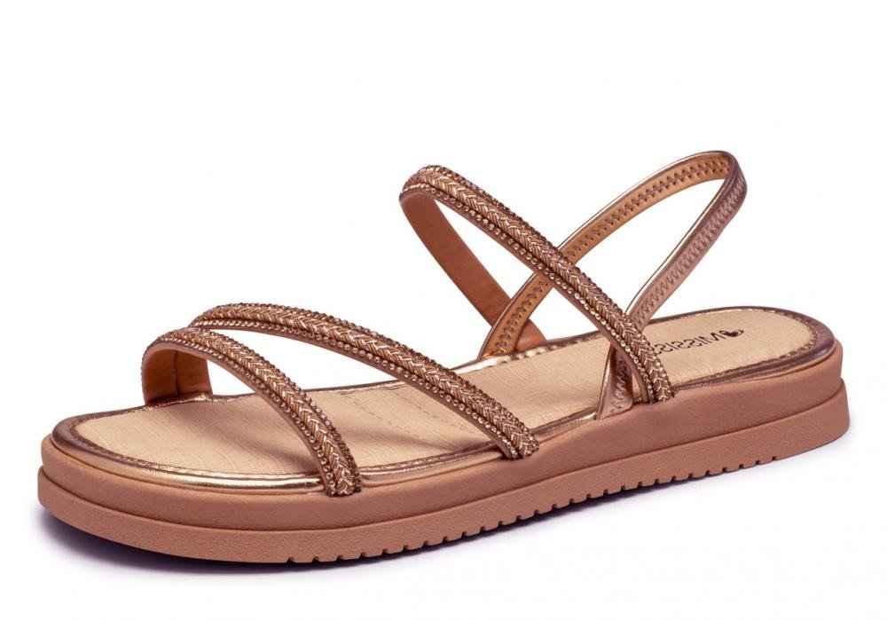 Sandália Papete Flatform Mississipi ME353 Feminino Rosé 2