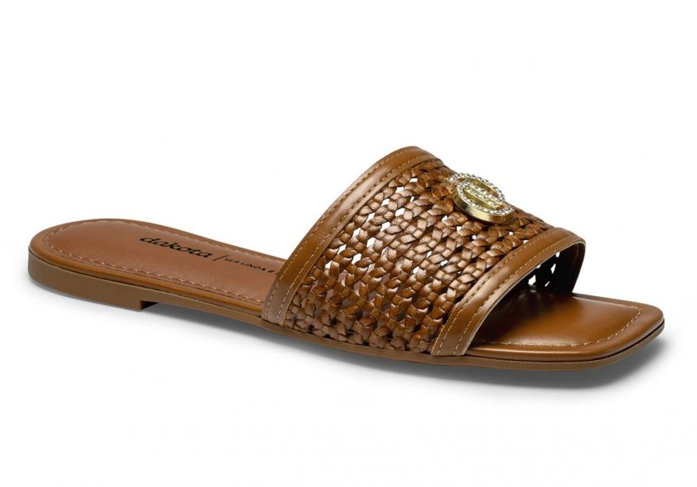 Sandalia Rasteira Slide Dakota Y9933 Feminino