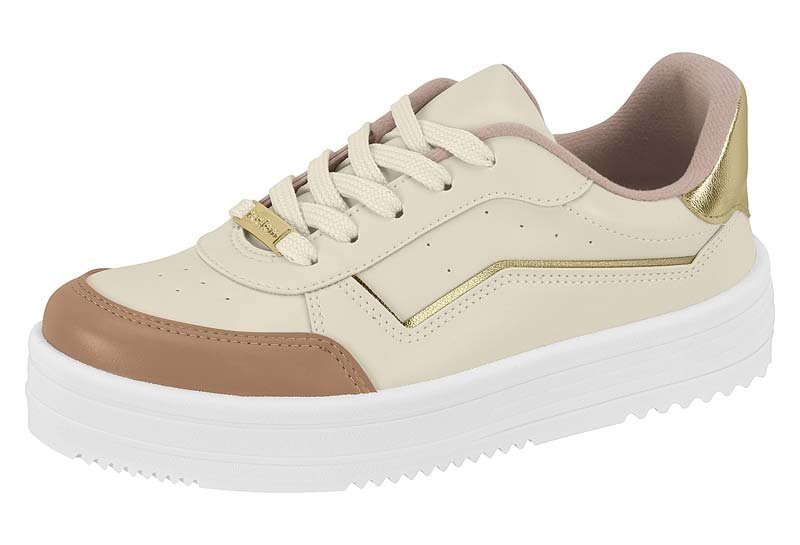 Tênis Casual Moleca 5782316 Feminino Off White 2
