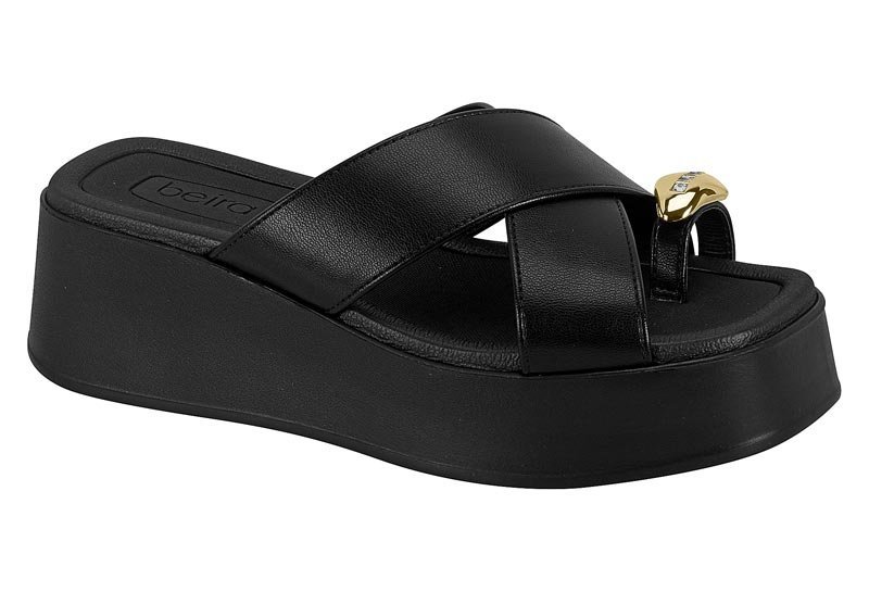 Tamanco Plataforma Anabela Beira Rio 8530114 Feminino