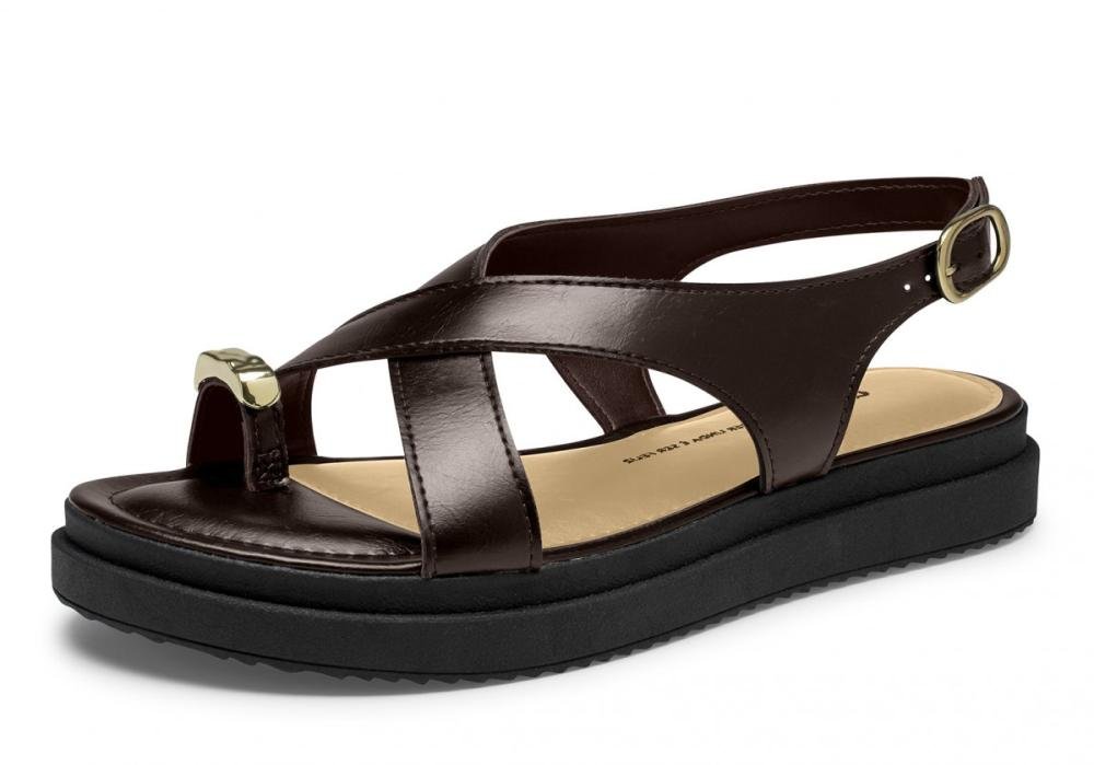 Sandália Flatform Papete Dakota Y9283 Feminino Marrom 2