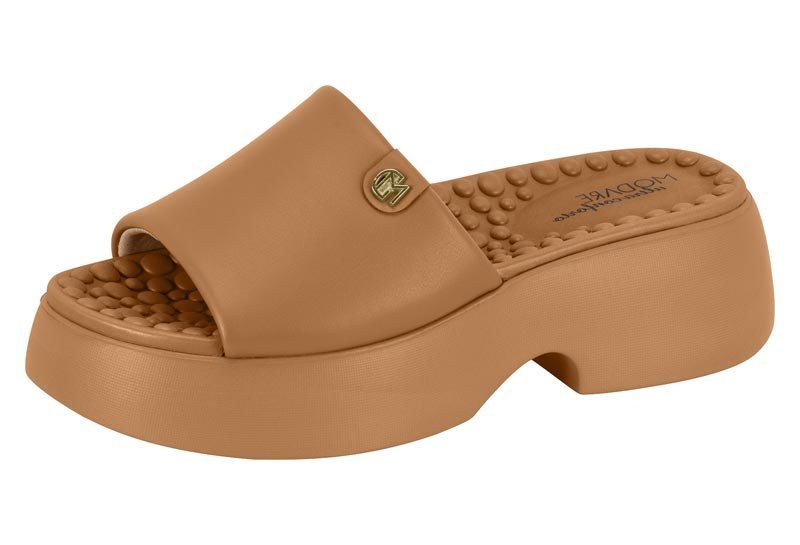 Tamanco Modare Ultraconforto 7210200 Feminino Camel 2