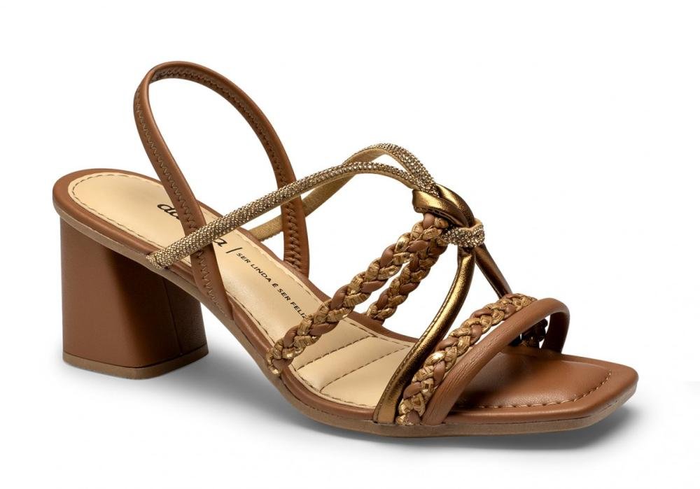 Sandália Salto Alto Bloco Dakota Y9761 Feminino