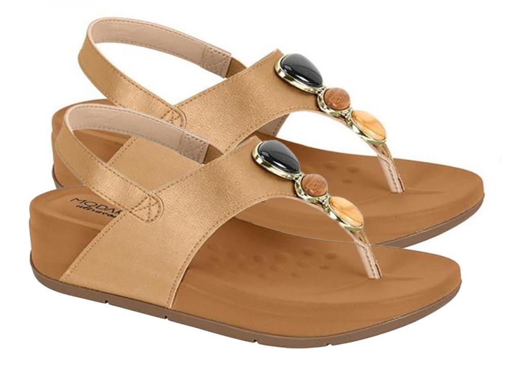 Sandália Papete Modare 7207102 Feminino Bronze 3
