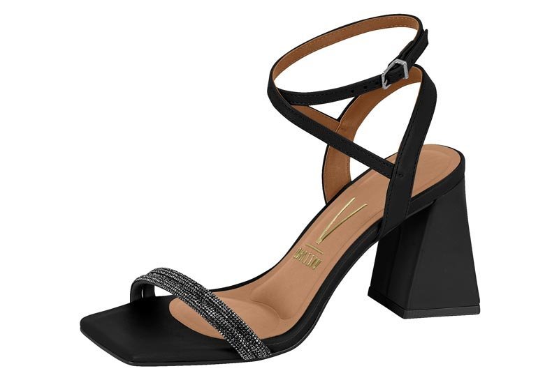 Sandália Salto Bloco Strass Vizzano 6464145 Feminino 2