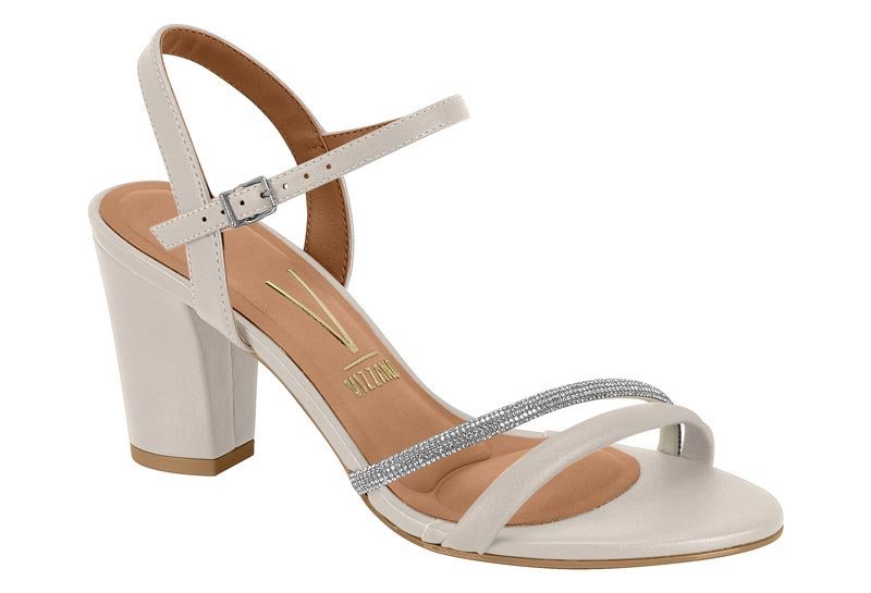 Sandália Salto Alto Grosso Strass 62621034 Feminino