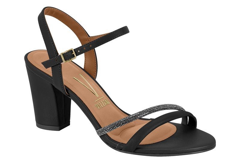 Sandália Salto Alto Grosso Strass 62621034 Feminino