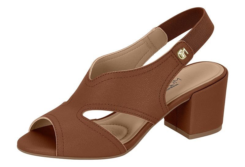 Sandália Salto Médio Grosso Modare 7109481 Feminino Marrom Escuro 2