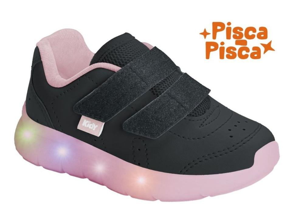 Tênis Infantil Kidy de Luz Light Fun Infantil Feminino