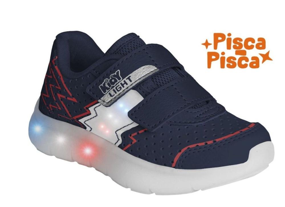 Tênis Infantil Kidy de Luz Light Fun Infantil Masculino