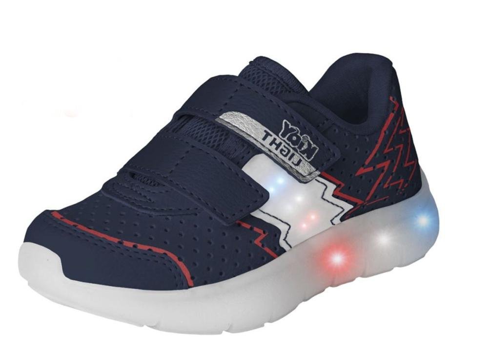 Tênis Infantil Kidy de Luz Light Fun Infantil Masculino Azul Escuro 2
