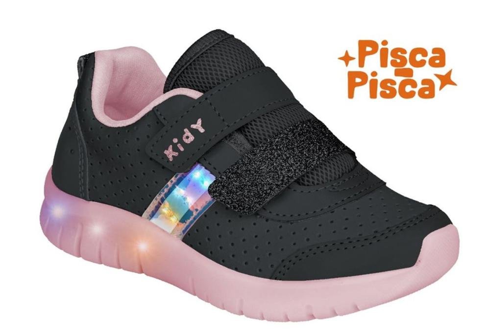 Tênis Infantil Kidy de Luz Light Fun Infantil Feminino