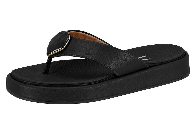 Sandália Papete Flat Vizzano 6506126 Feminino Preto 2
