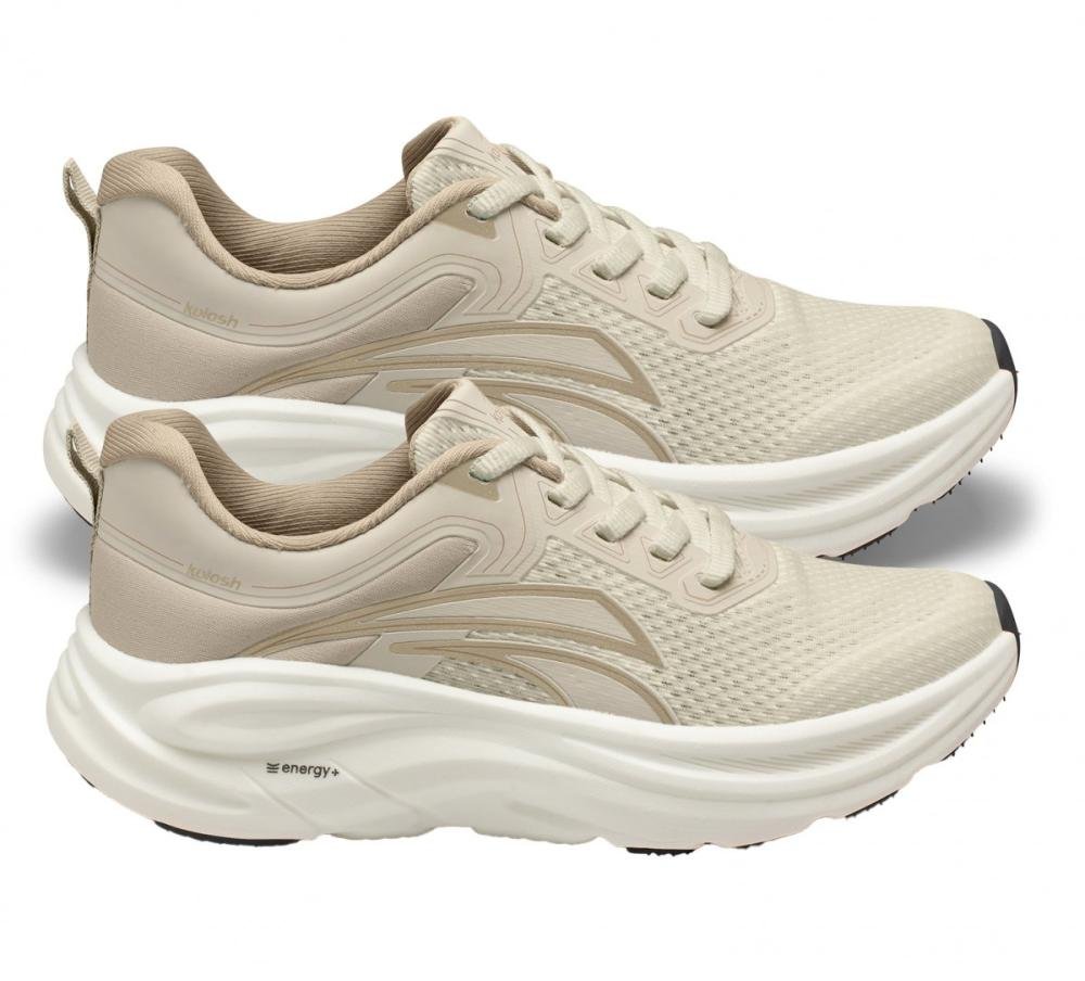 Tênis Esportivo Kolosh E0582 Feminino Bege 3