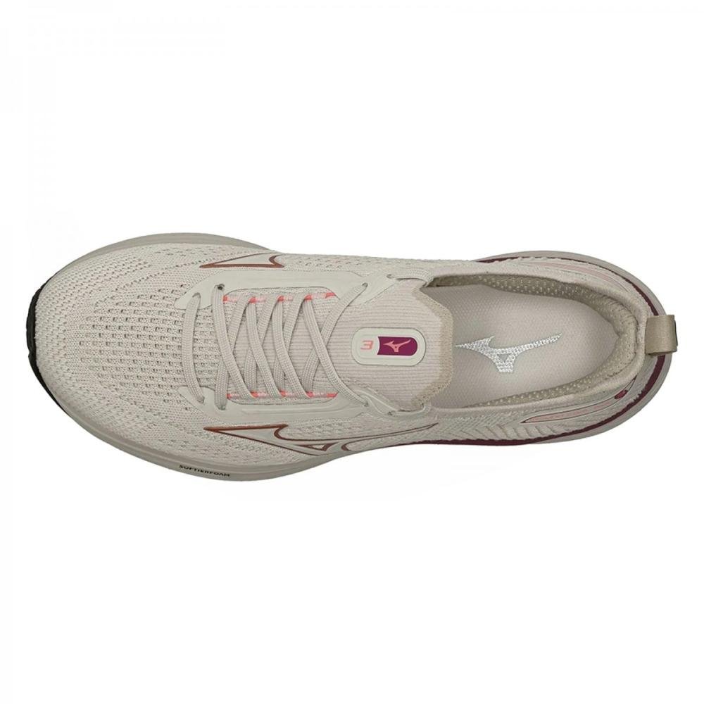 Tênis de Corrida Mizuno Cool Ride 3 Feminino Off White 5