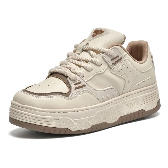 Tênis Casual Via Marte 225-007 Feminino Off White 2