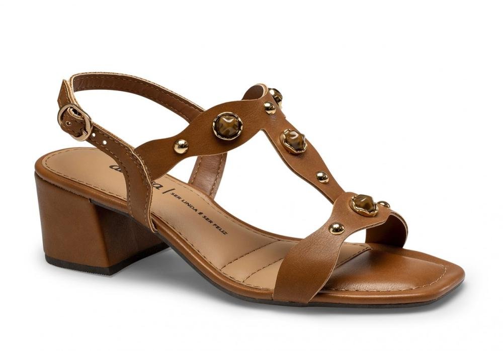 Sandália Salto Bloco Dakota Y9581 Feminino