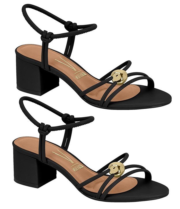 Sandália Salto Bloco Vizzano 62911192 Feminino Preto 3