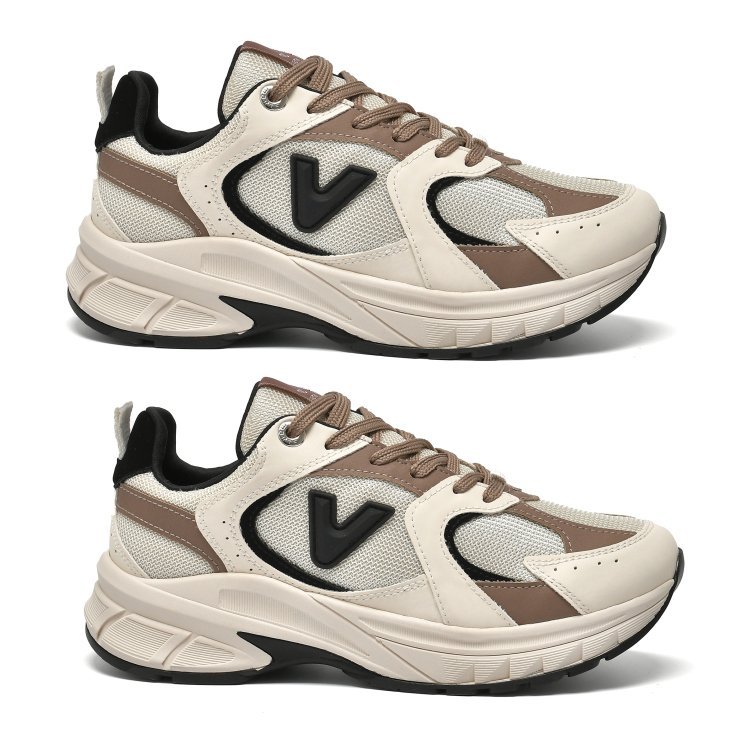 Tênis Jogging Casual Via Marte 240-008 Feminino Off White 4
