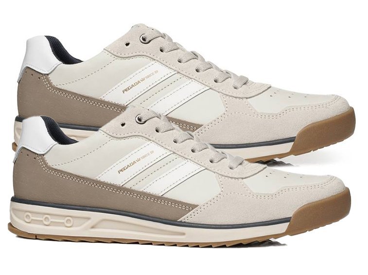 Sapatênis em Couro Pegada 112504 Masculino Off White 3