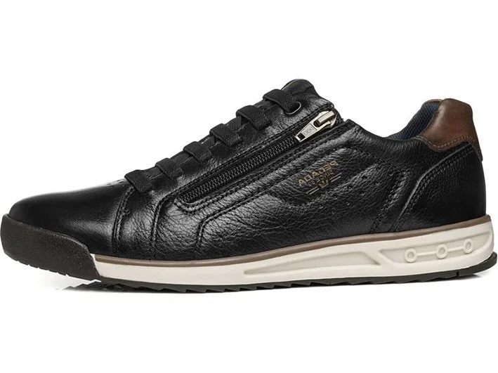 Sapatênis em Couro Pegada 112503 Masculino Preto 2