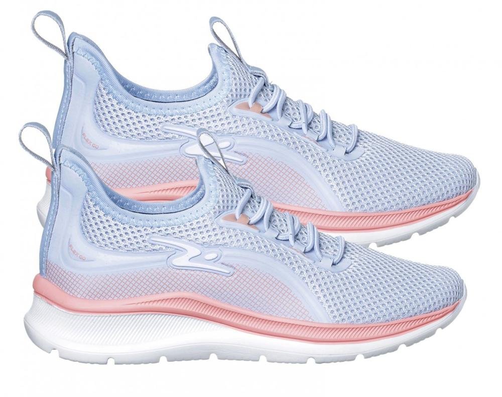 Tênis Esportivo Adrun Flex Go Kids Infantil Feminino Azul 3