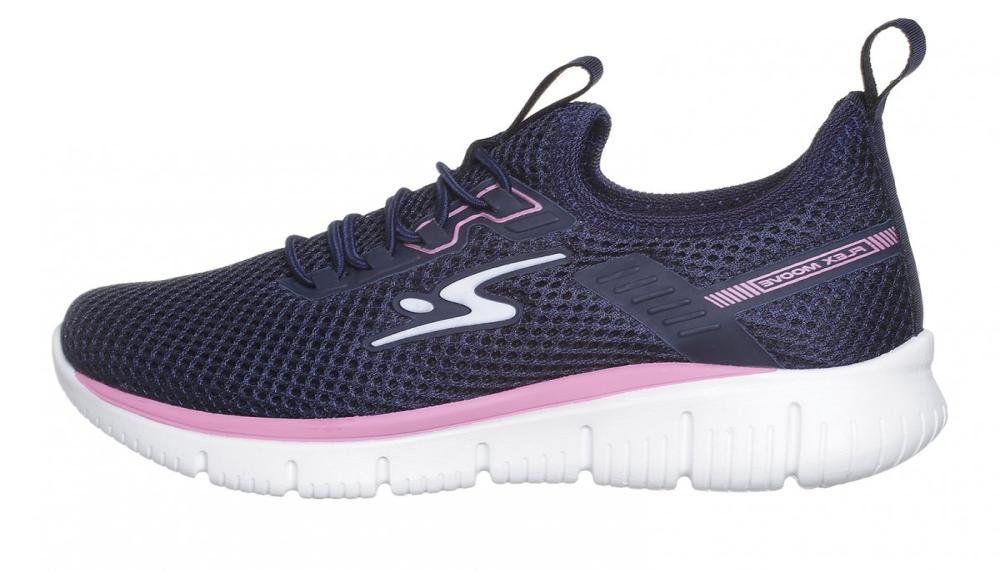Tênis Esportivo Adrun Flex Moove Kids Infantil Feminino Azul Marinho 2