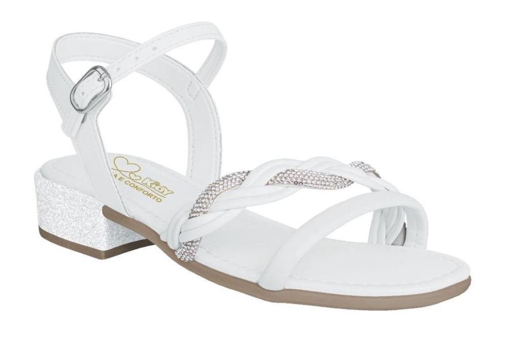 Sandália Salto Baixo Kidy Isis 4200054 Infantil Feminino