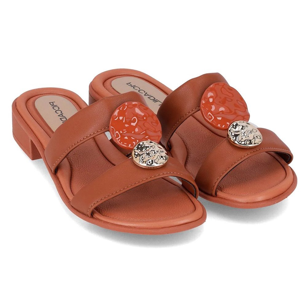  Tamanco Piccadilly 590067 Feminino  Marrom 2