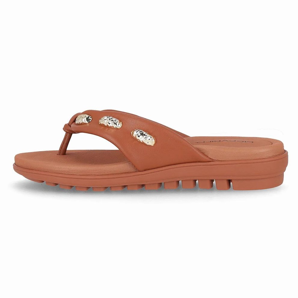 Chinelo Anabela Piccadilly 523006 Feminino Marrom 2