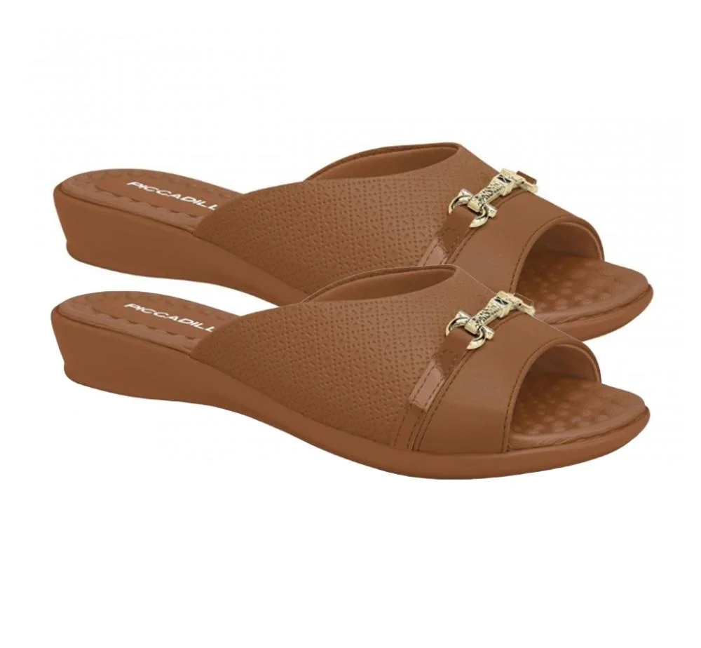 Tamanco Piccadilly 500404 Feminino Marrom 3
